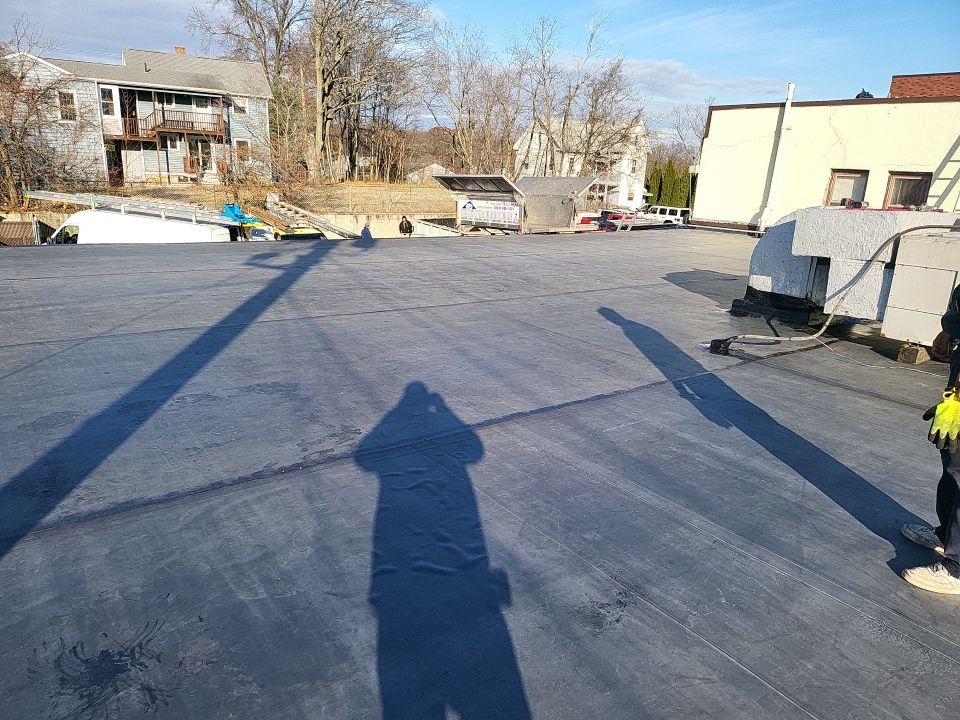 Commercial Roofing Installation using EPDM  by A Plus Exterior