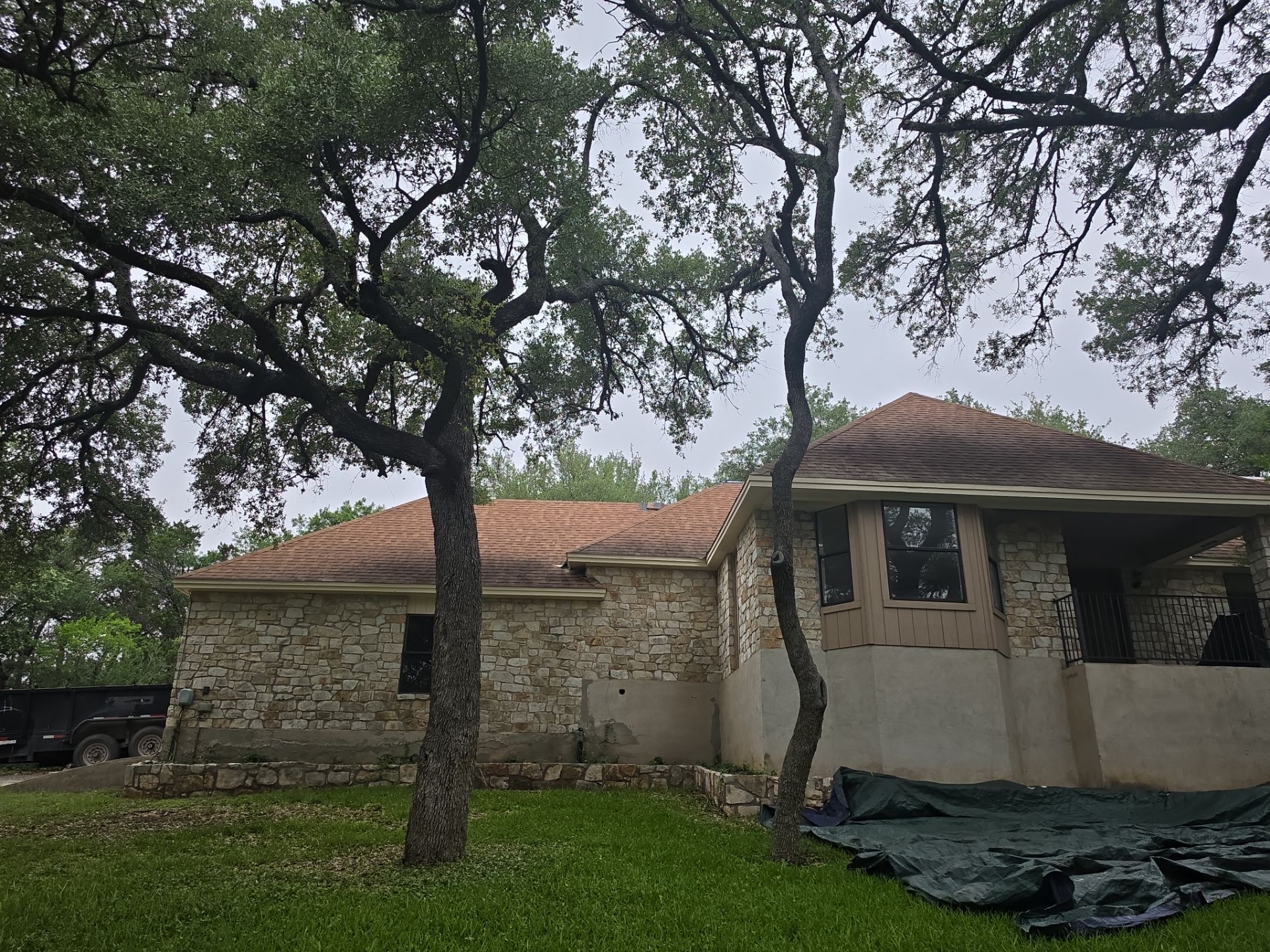Lots of roof in Anderson Mill, TX by REPS Austin Area Roofer