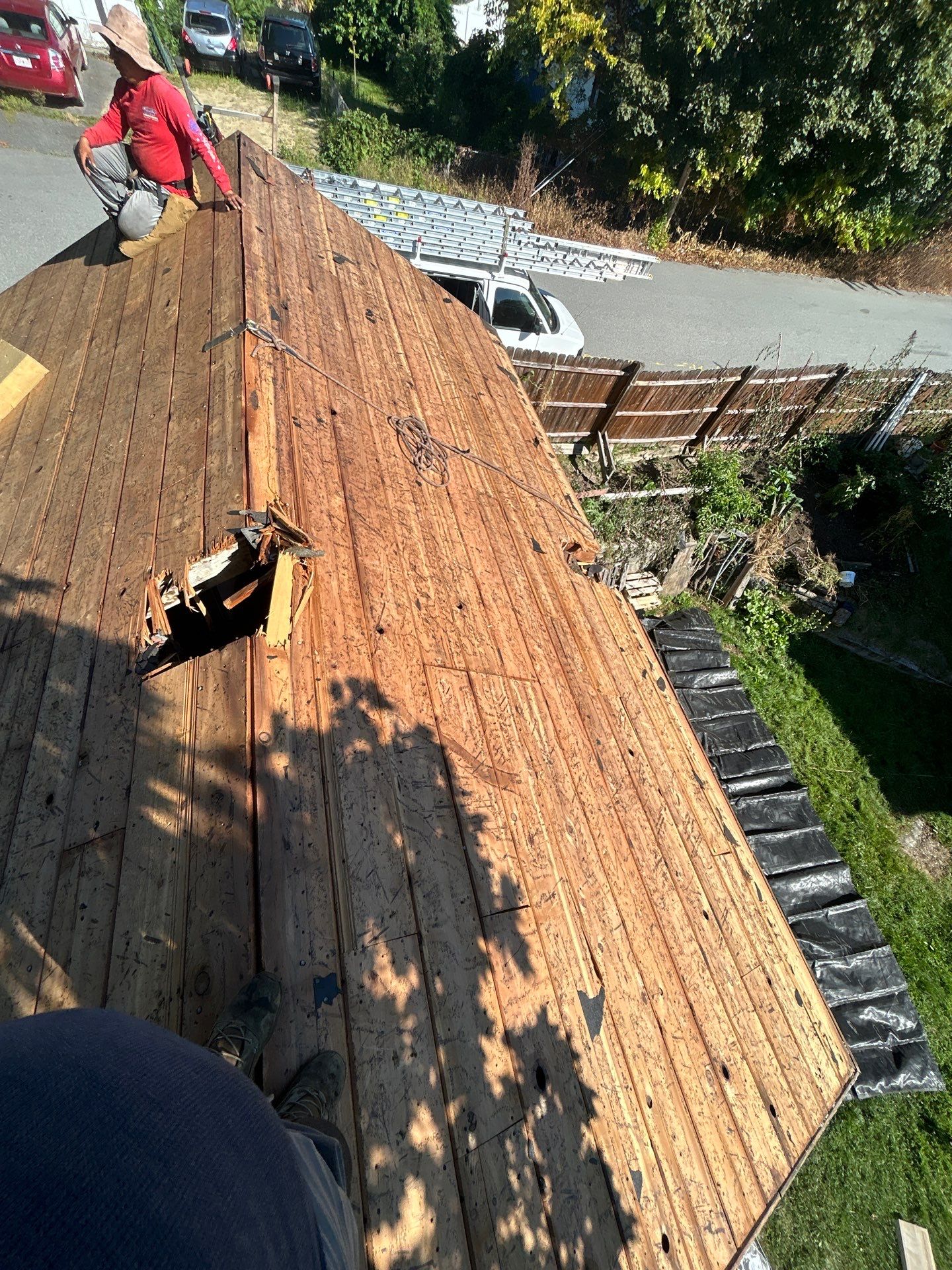 Garage Roof Replacement & Trim Repair by Mighty Dog Roofing of Greater Middlesex County