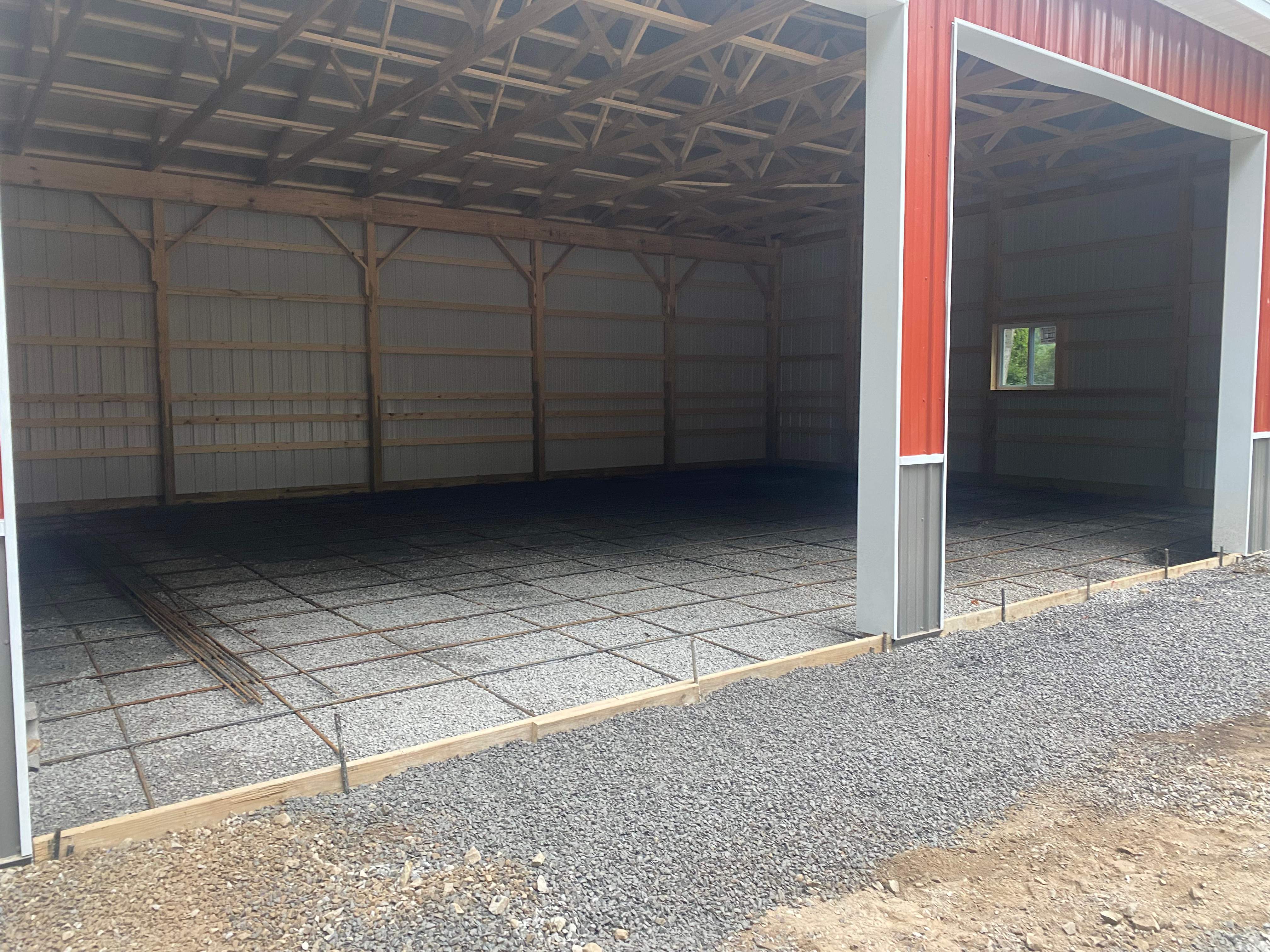 Pole barn floor  by NG Masonry & Construction LLC