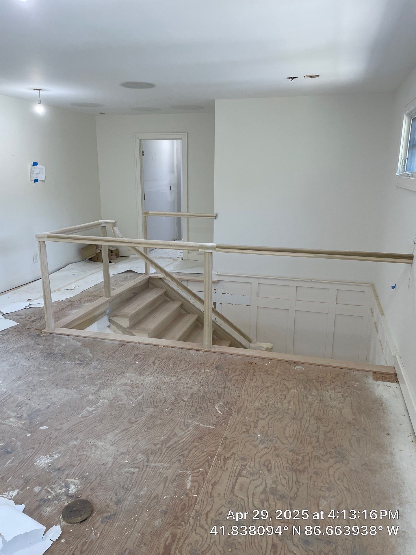 Paint the brand new maple floor...WHITE! Designer-driven project is a showstopper! by RTBaldwin Hardwood Floors