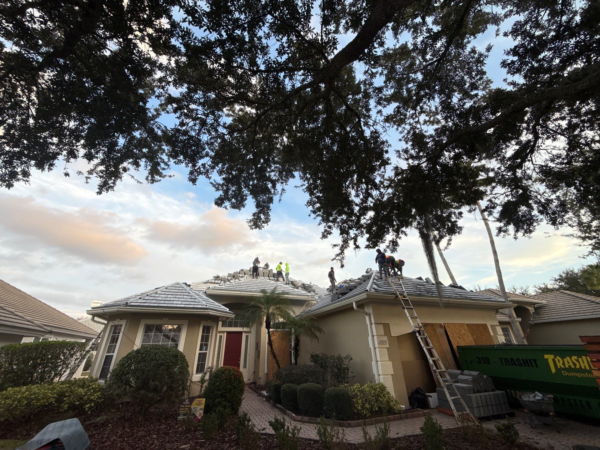Complete Tile Roof Replacement and Structural Decking Repair in Orlando by Fortified Roofing Solutions Corp.