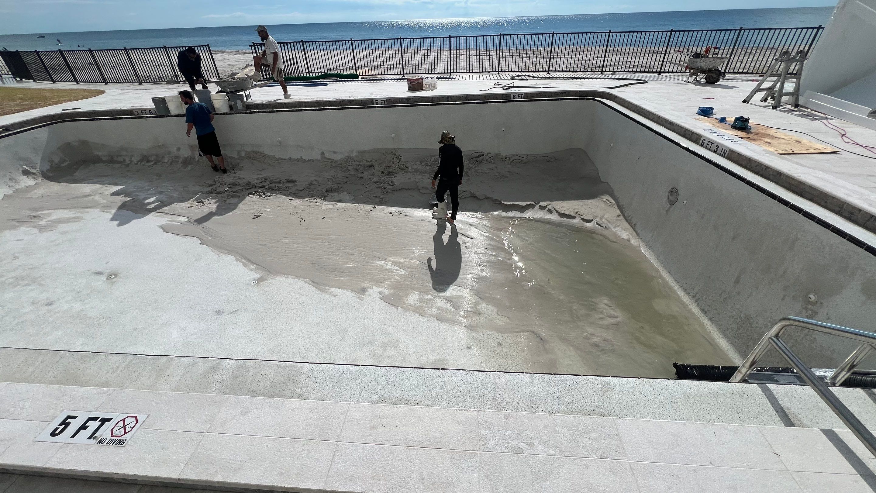 Naples Condo Pool Cleanout by APS Power & Water