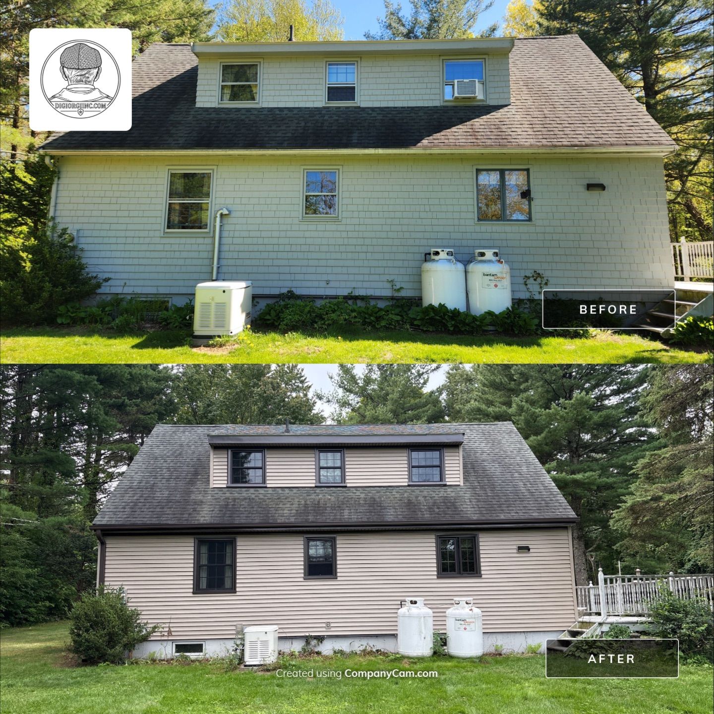Siding Renewal With Cert. Monogram D/4 x 16'8'' Clapboard, Natural Clay by DiGiorgi Roofing and Siding Inc