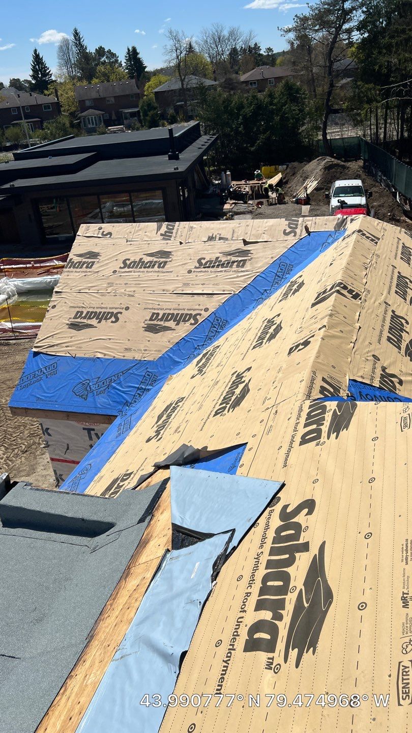 Custom Home Jet Black 24 GA Standing Seam Roof  by Jay Carter Roofing & Sheet Metal