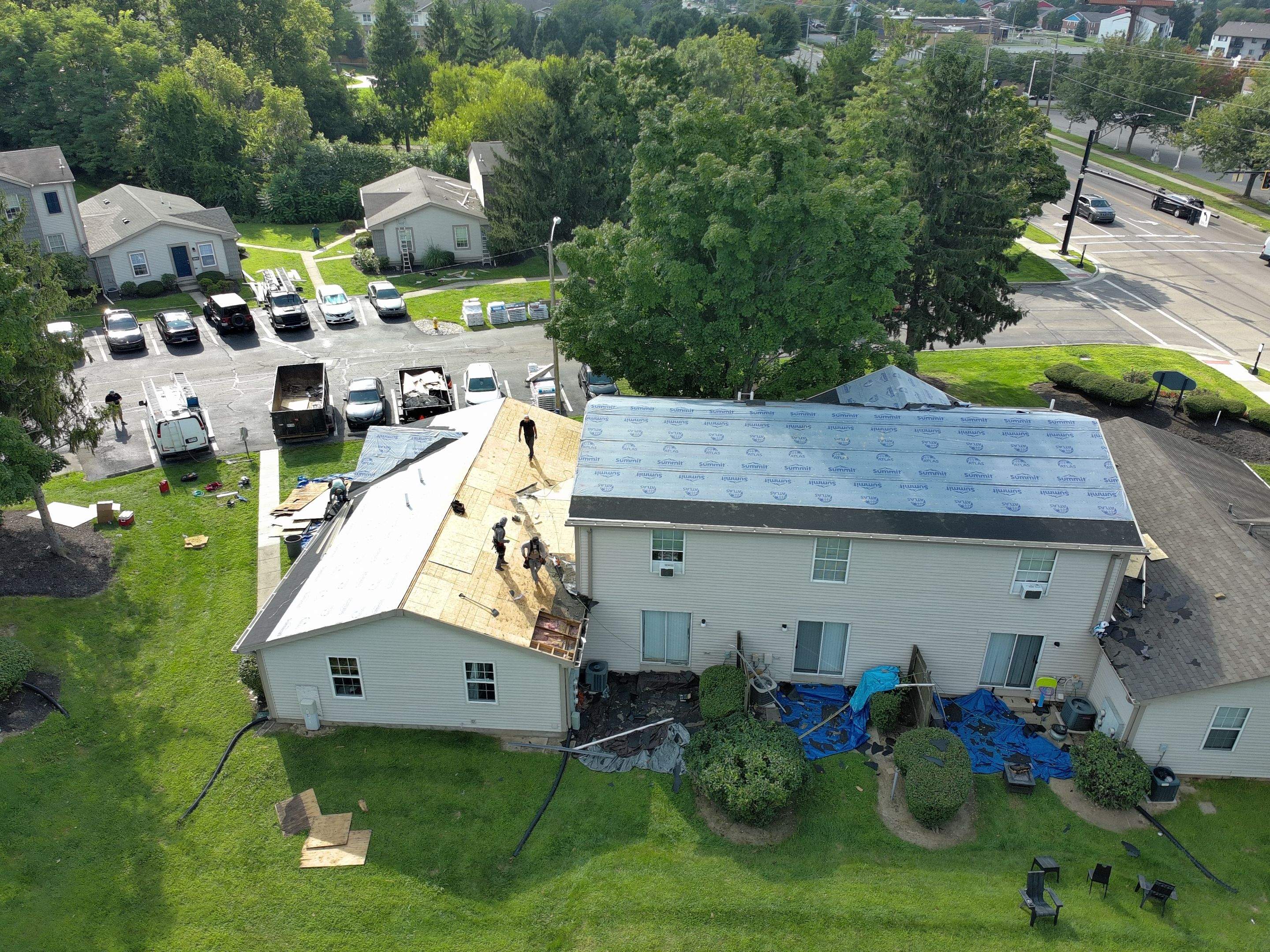 Multi-Family Roof Replacement and Decking Repair in Dayton by Level Up Roofing and Restoration Services LLC