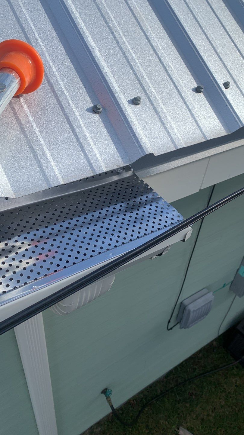 Seamless Gutter Installation Using K-Style Gutters And Gutter Guards by Gutter Professors