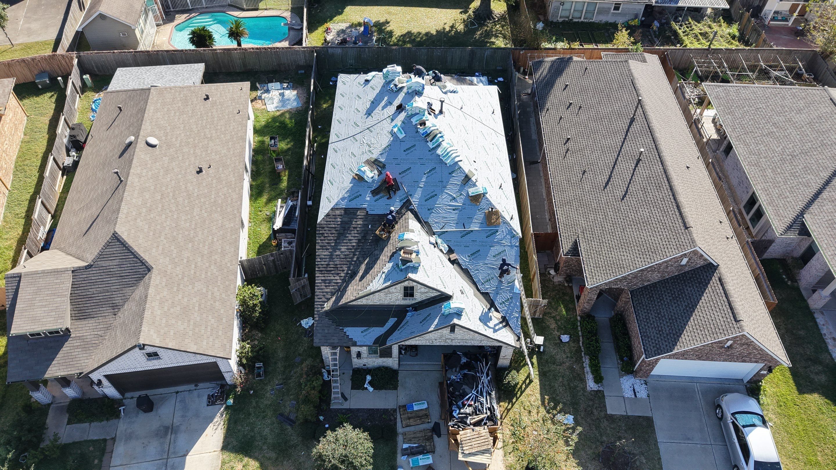 Roof Replacement Project in Houston by Roofing Technologies Unlimited