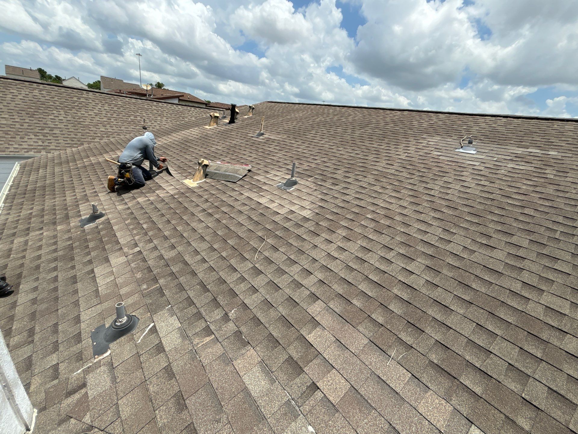 Hail Damage using Owen's Corning Duration (Lifetime) Shingles by Roof Repair Services LLC