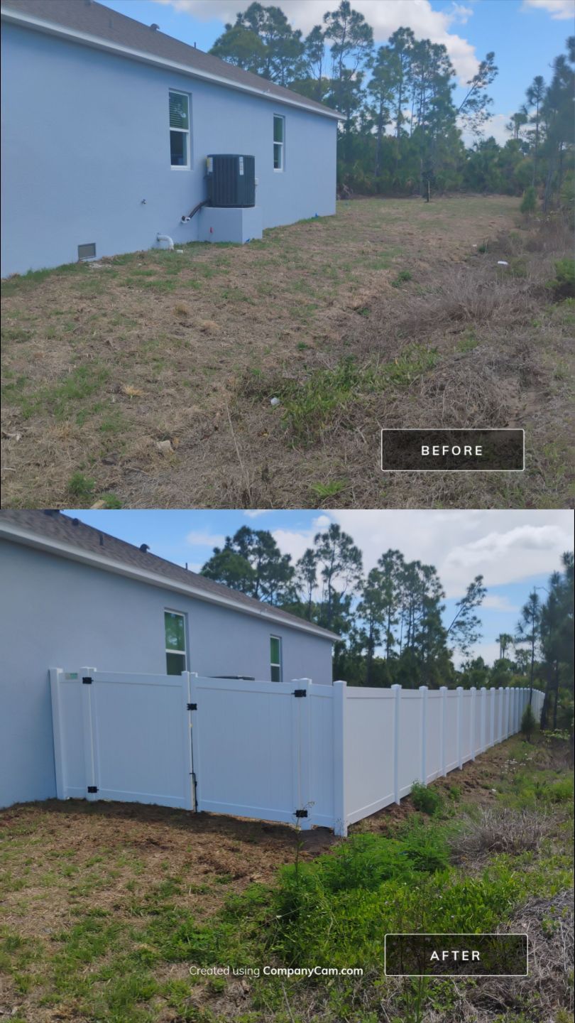 Vinyl Install in North Port by True Fence LLC