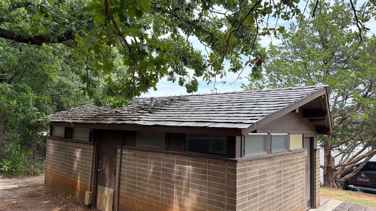 Metal Roof Replacement for Public Park Facility in Sulphur by BANA Roofing and Solar Supply