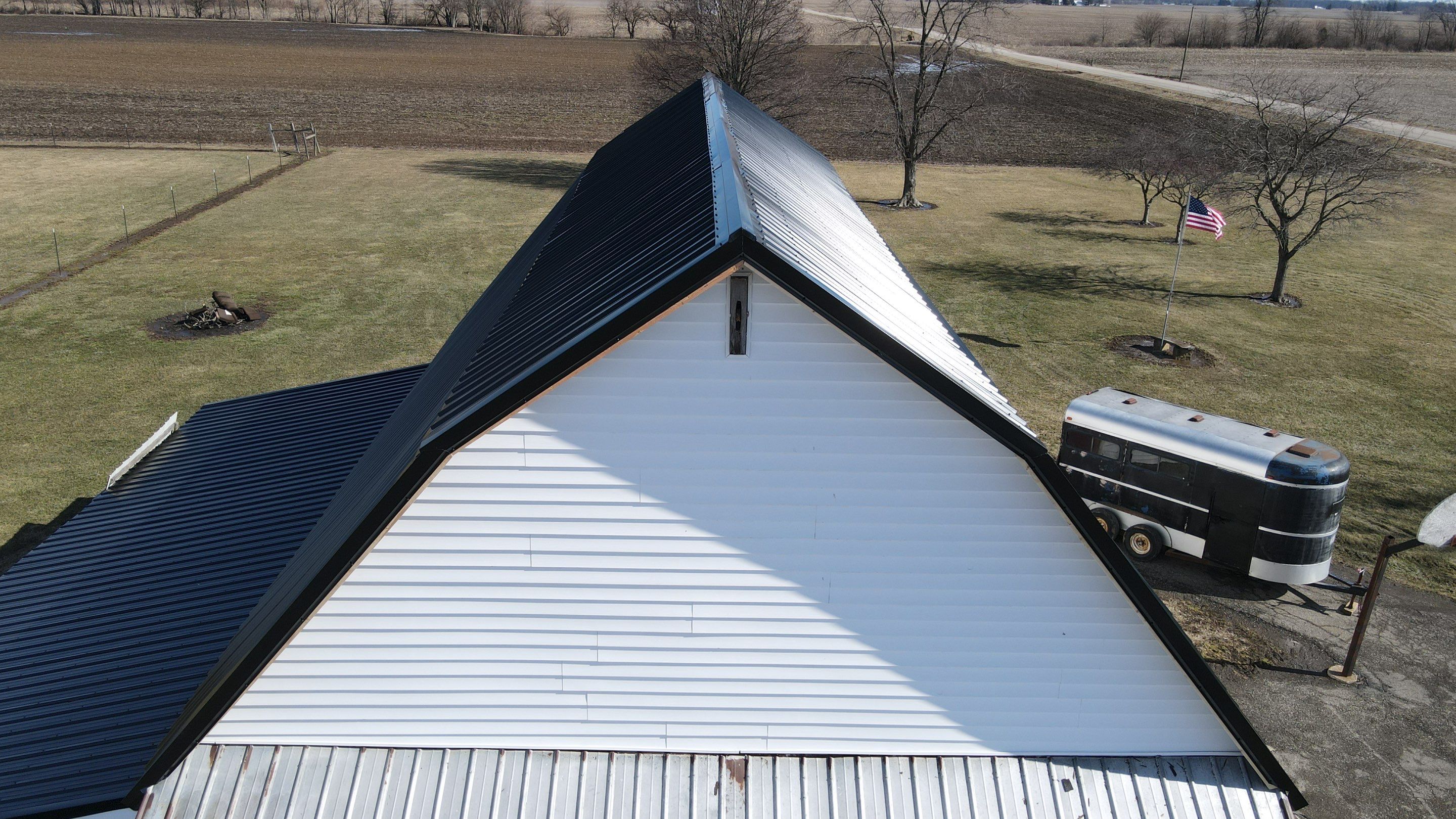 Commercial Roofing Installation using Perfromance Panel Metal - Black by RoofX 