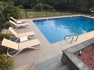 Vintage Shalestone Pool Deck