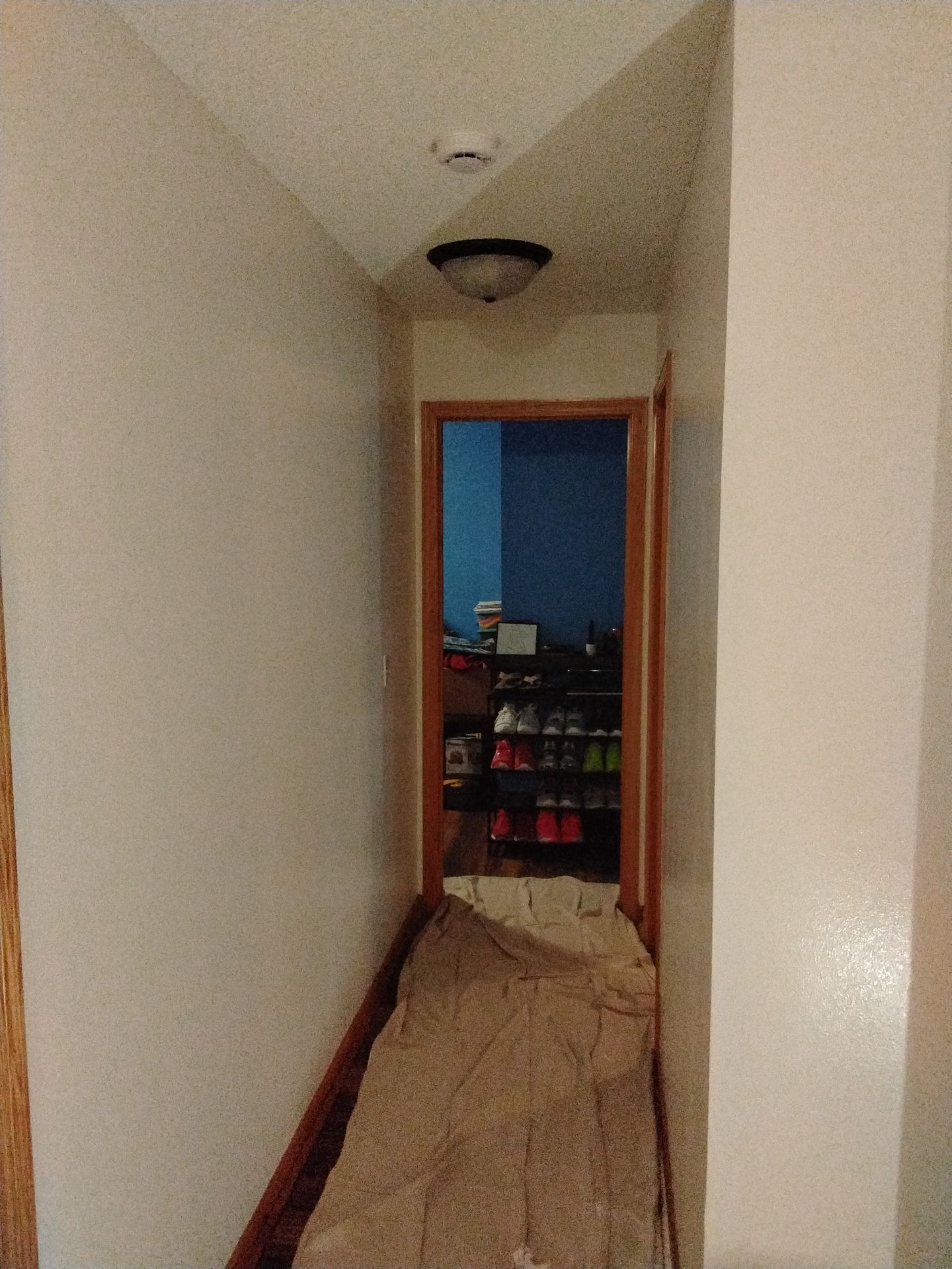 Repaint Accent Walls with Color Change and drywall repairs by Midwest Paint LLC