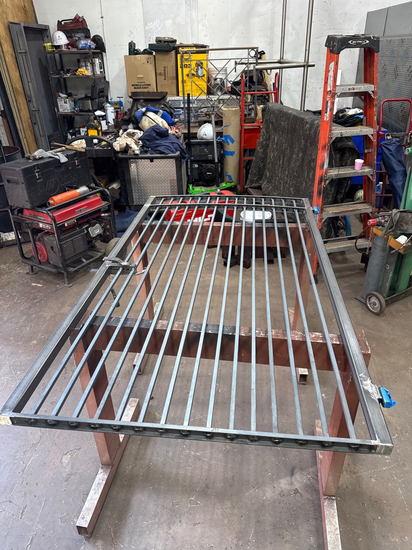 Modern Iron Pedestrian Gates – Leverton Road Residential Project – Rockville, MD by Capitol Iron Works