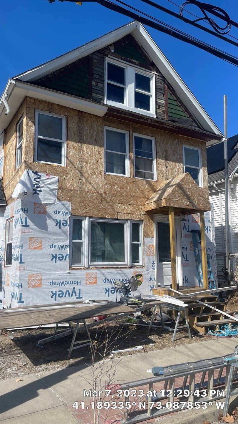 Siding Installation using Hardie Plank Aged Pewter by A Plus Exterior