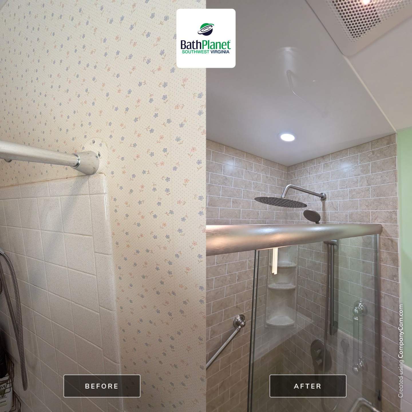 Tub to Shower Remodel by BathPlanet SW Virginia