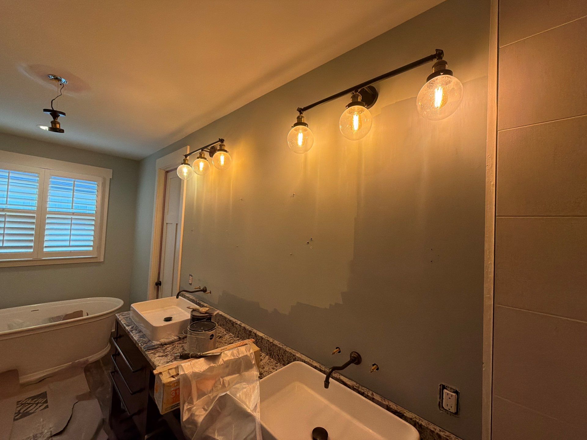 Master Bathroom Remodel With Subway Tile and Rainfall Shower in Kennesaw by Swift Home Renovations