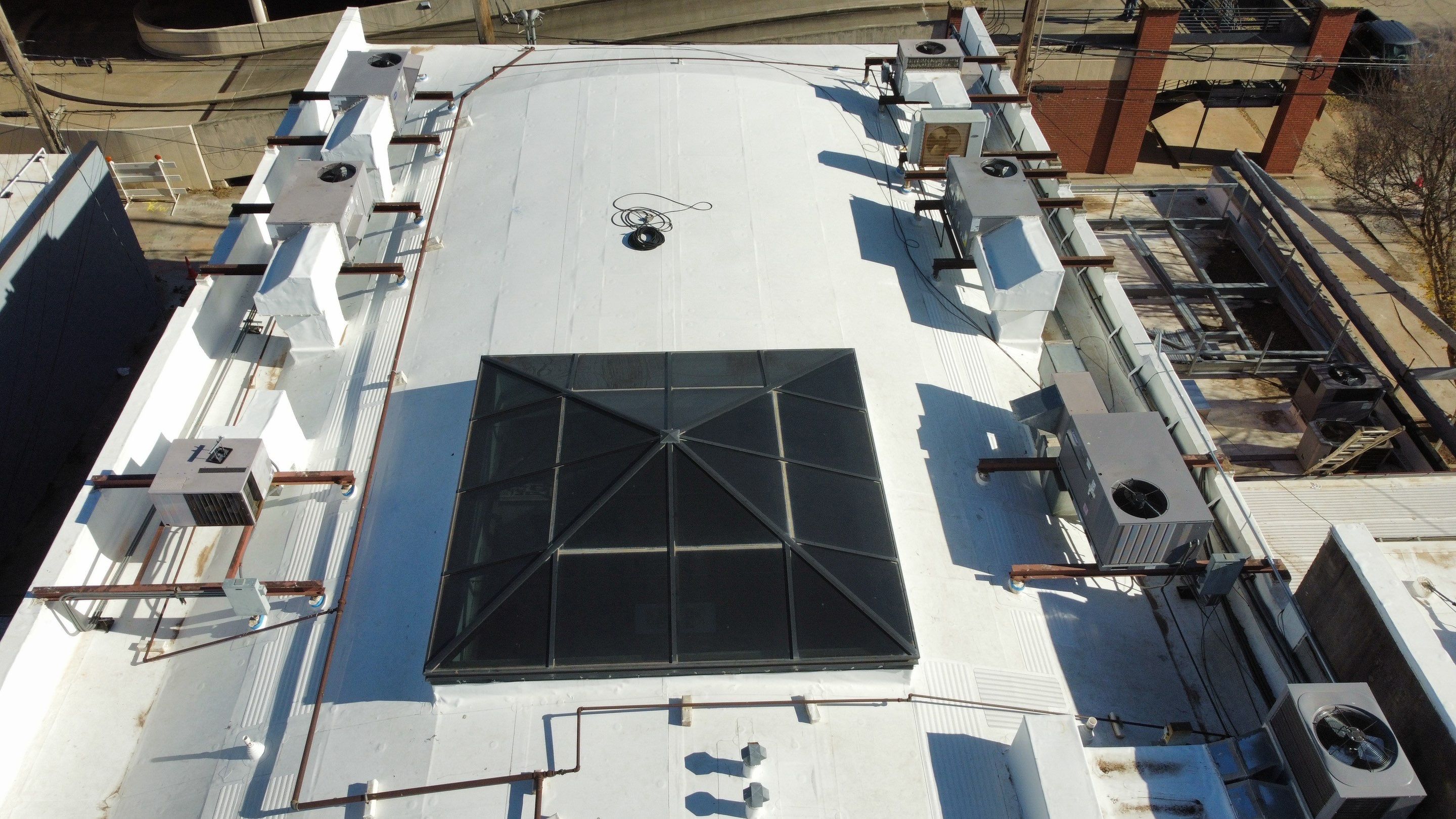 Commercial Roofing Installation using GAF by Frontline Roofing and Construction