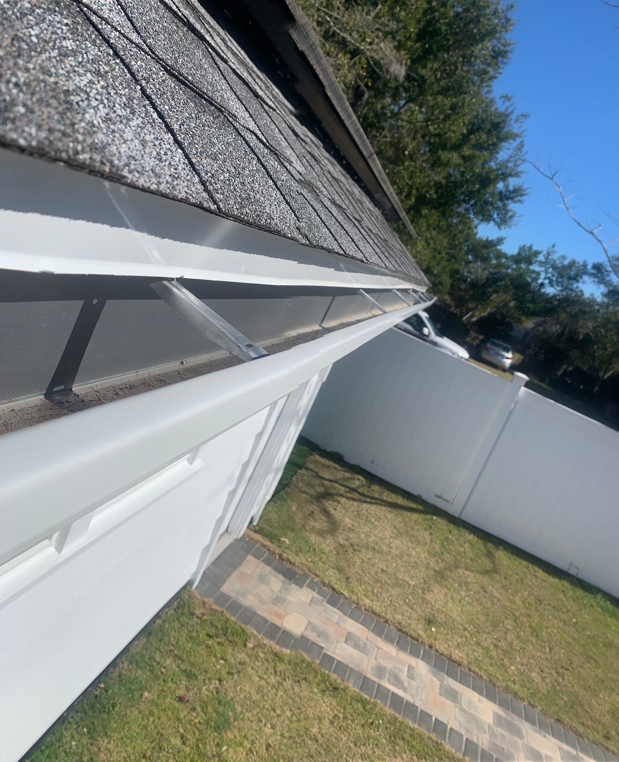 Gutter Installation using K-Style Seamless Gutters in Milton FL by Gutter Professors