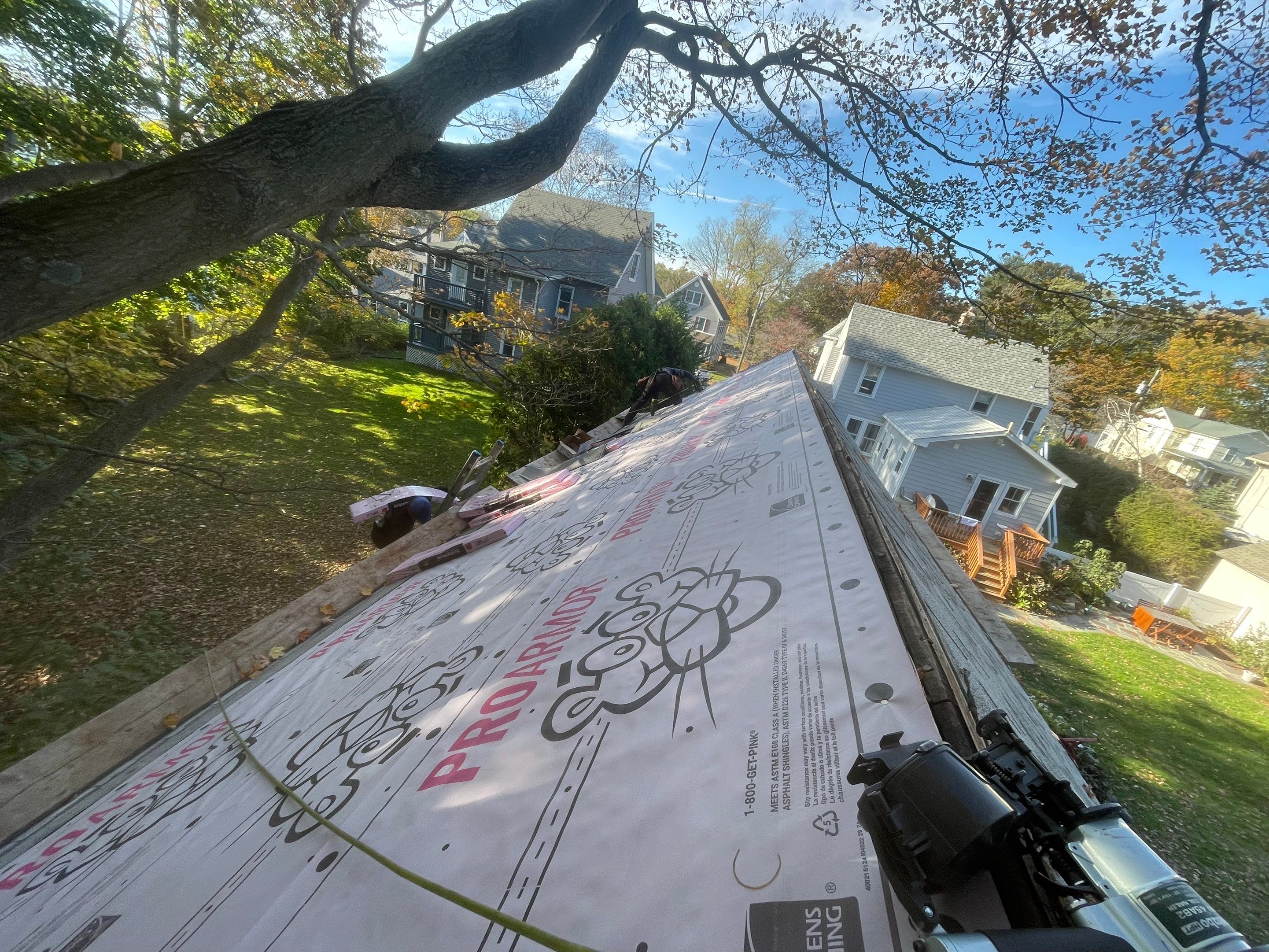 Residential Roofing Installation using Owens Corning TruDefinition Sierra Gray by A Plus Exterior