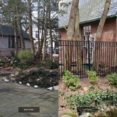 Black Aluminum fence 
