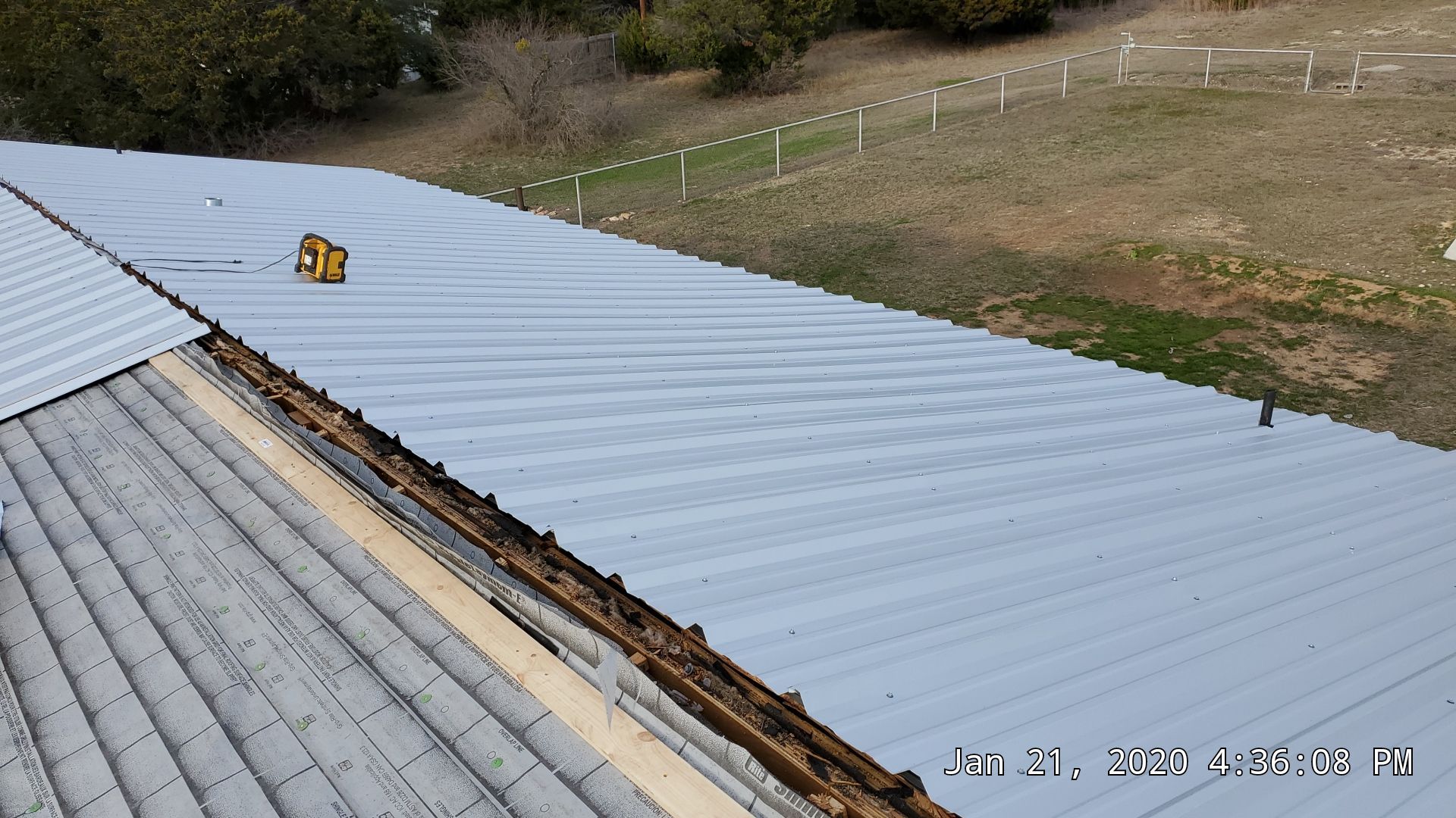 Residential Roofing Installation using PBR Metal Roof by Harvey Roofing & Construction