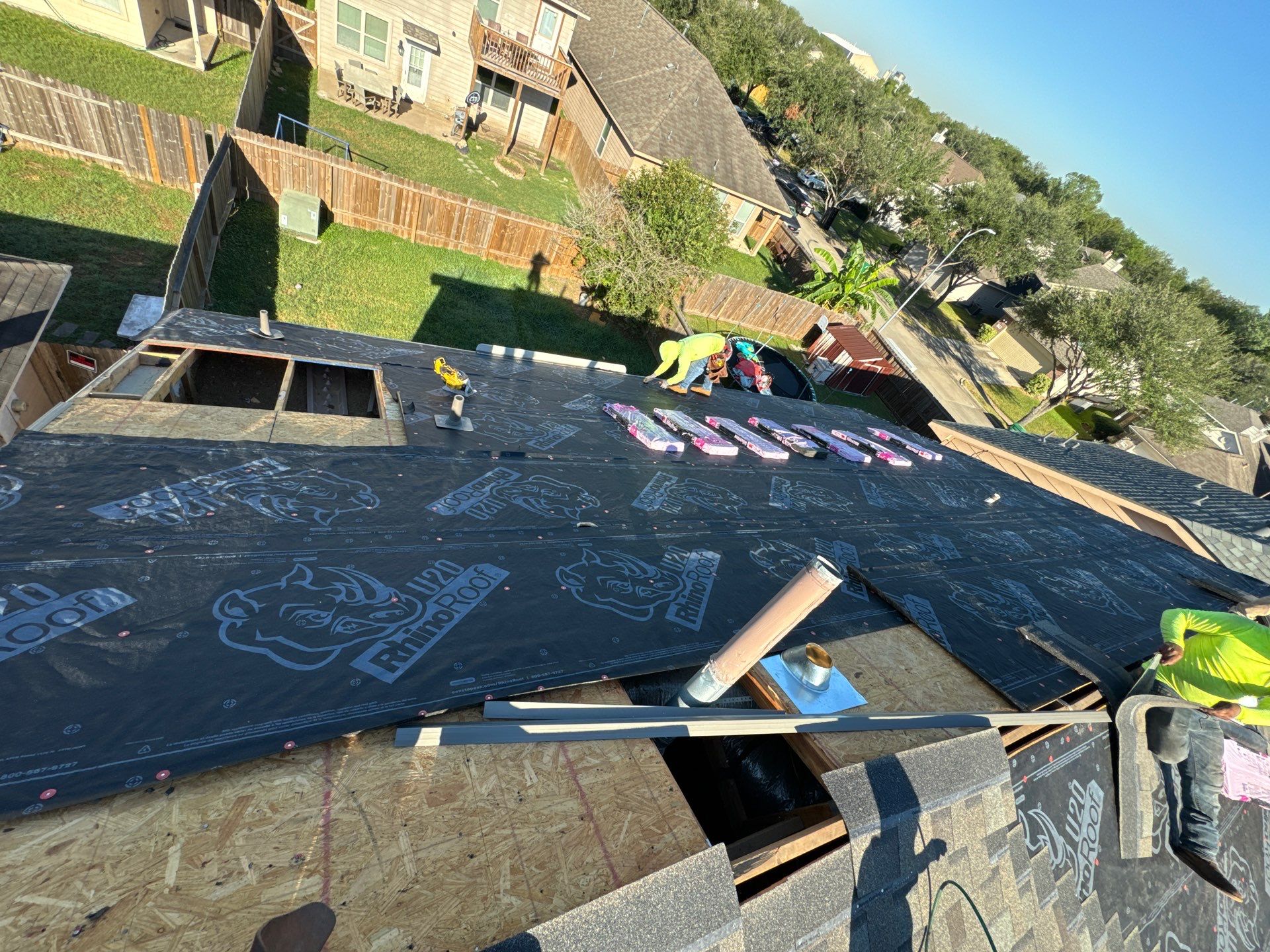 Residential Roofing Installation using Owen's Corning Duration (Lifetime) Shingles by Roof Repair Company