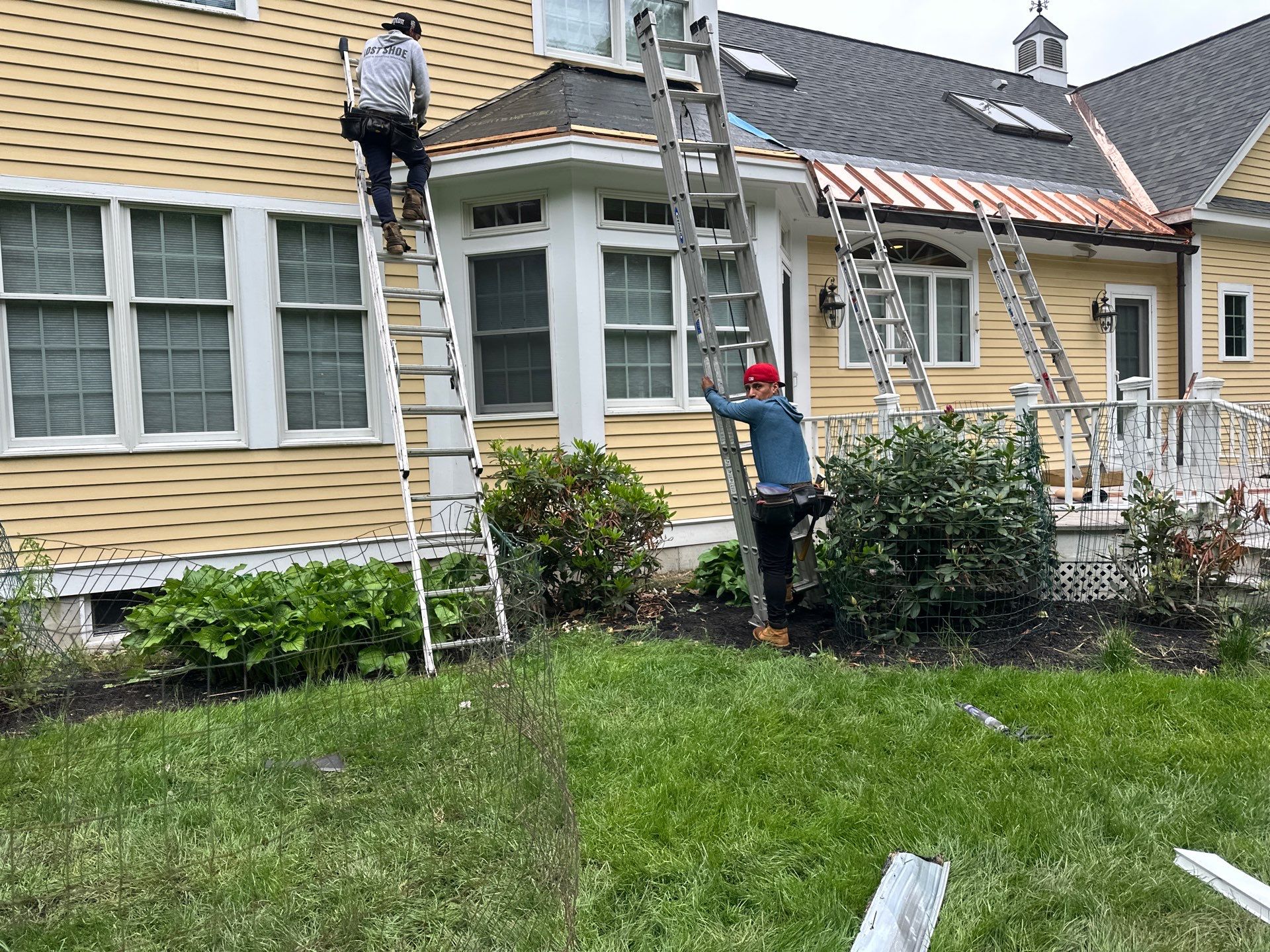 Roof Replacement with Owens Corning Shingles and Copper Flashing by Mighty Dog Roofing of Greater Middlesex County