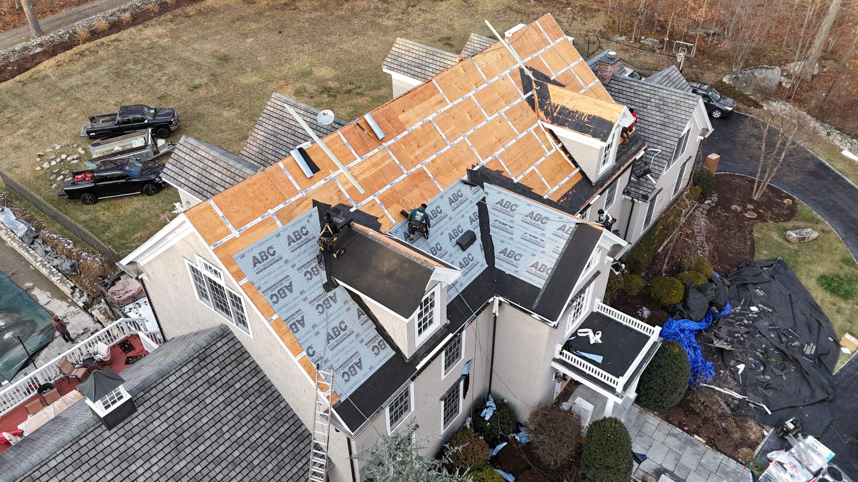 Project in Easton by The Energy Efficient Roofer & George's Seamless Gutters