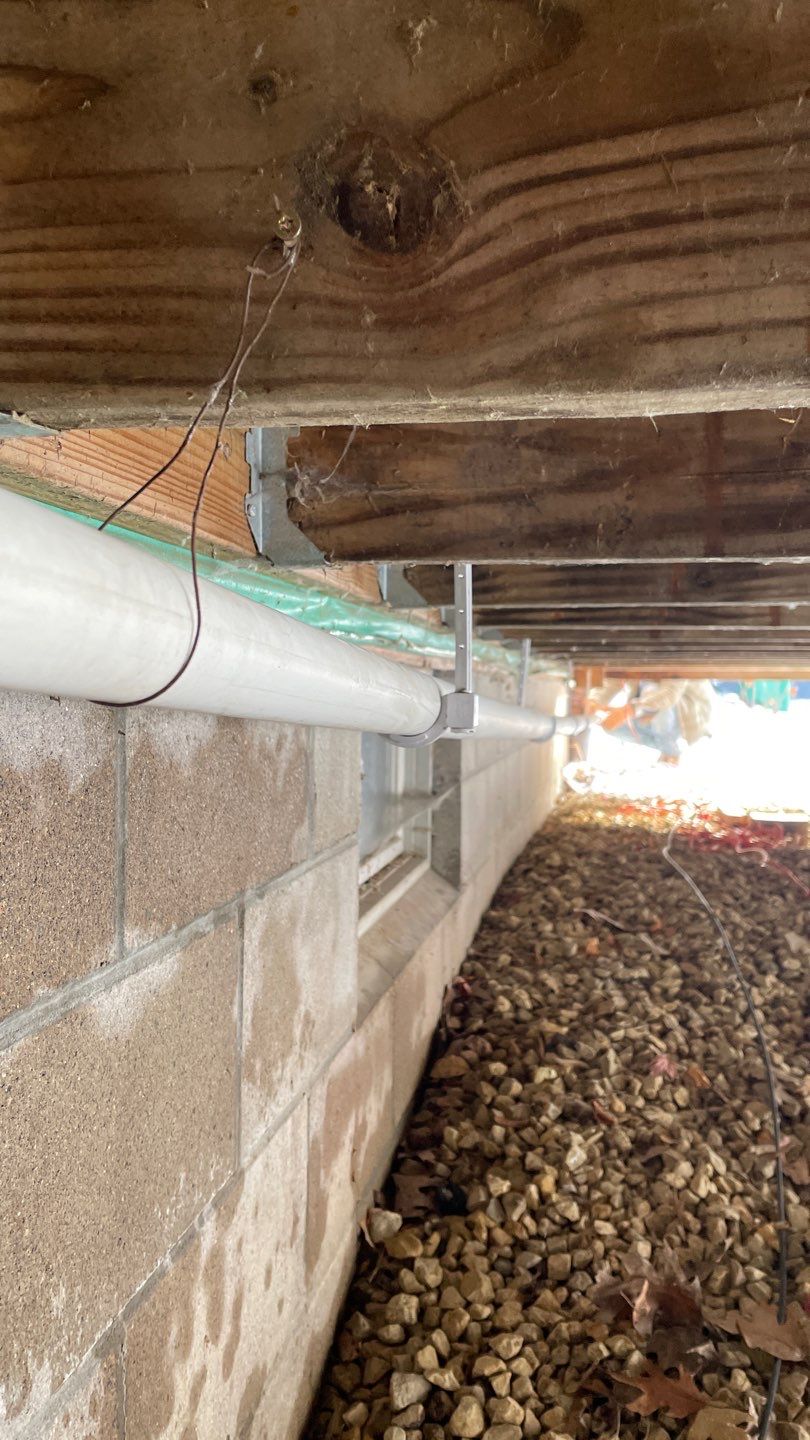 Drain tile for Kael in New Brighton by Waterproofing Northeast