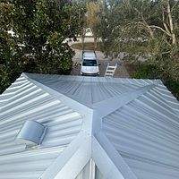 24ga 1.5" Mechanical Seam Mill Finish  by Total Roofing System The Metal Roof Experts