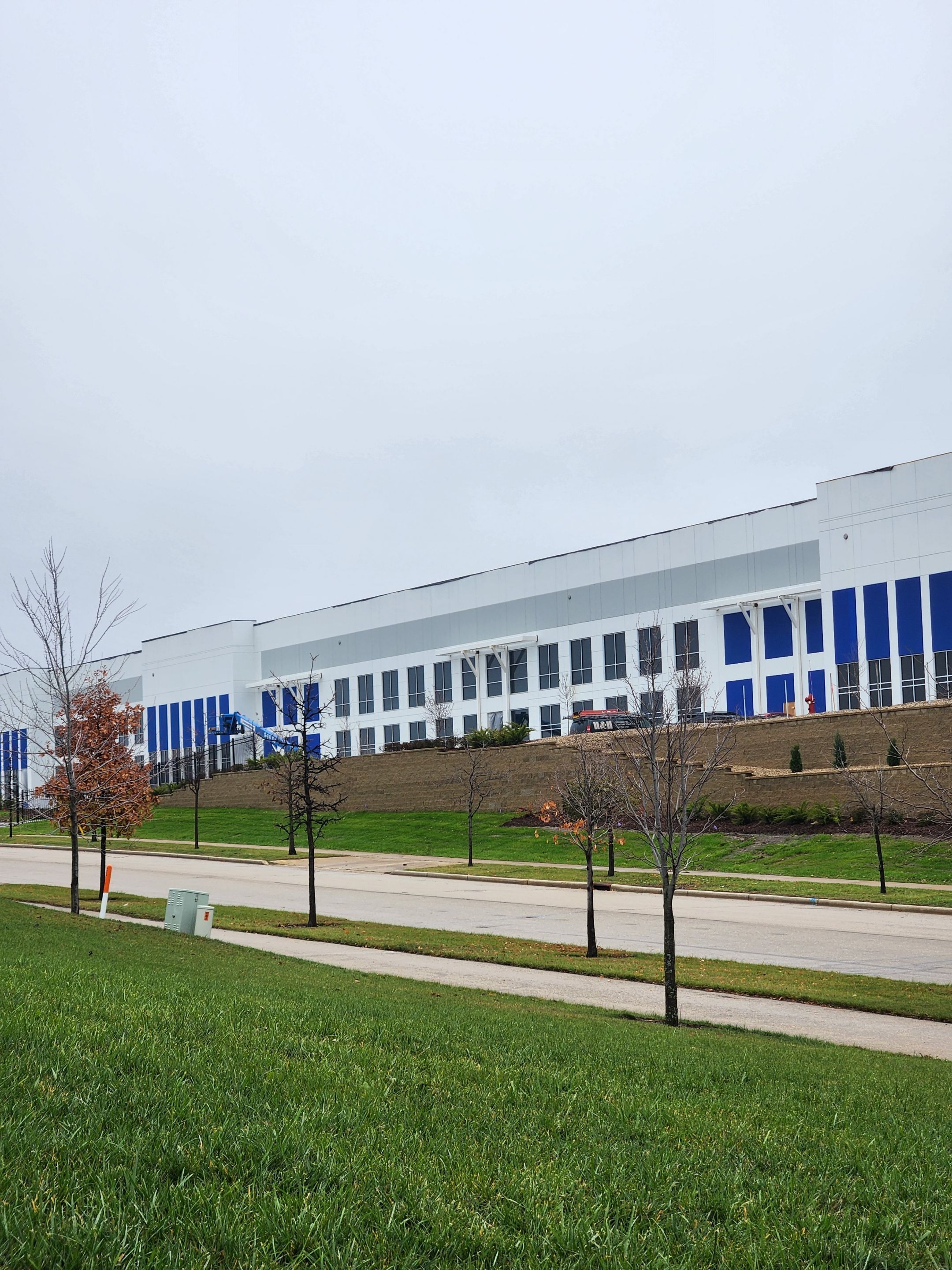 Warehouse Construction using Hallman Lindsay Vertical Concrete Stain 167 by Blair Commercial Painting, LLC