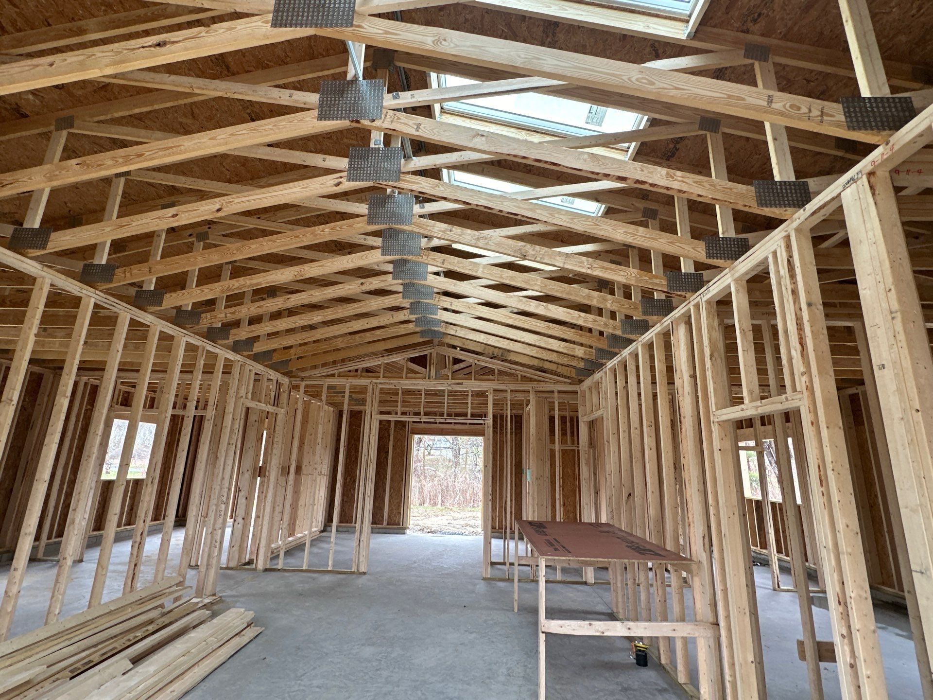 New Construction using open cell spray foam by NYS Foam & Energy