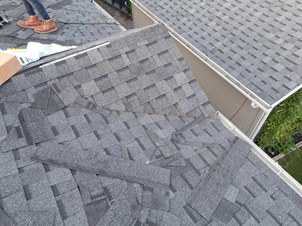 Ranch House and Garage Roof Installation with GAF Shingles by Gellings Roofing and Siding LLC
