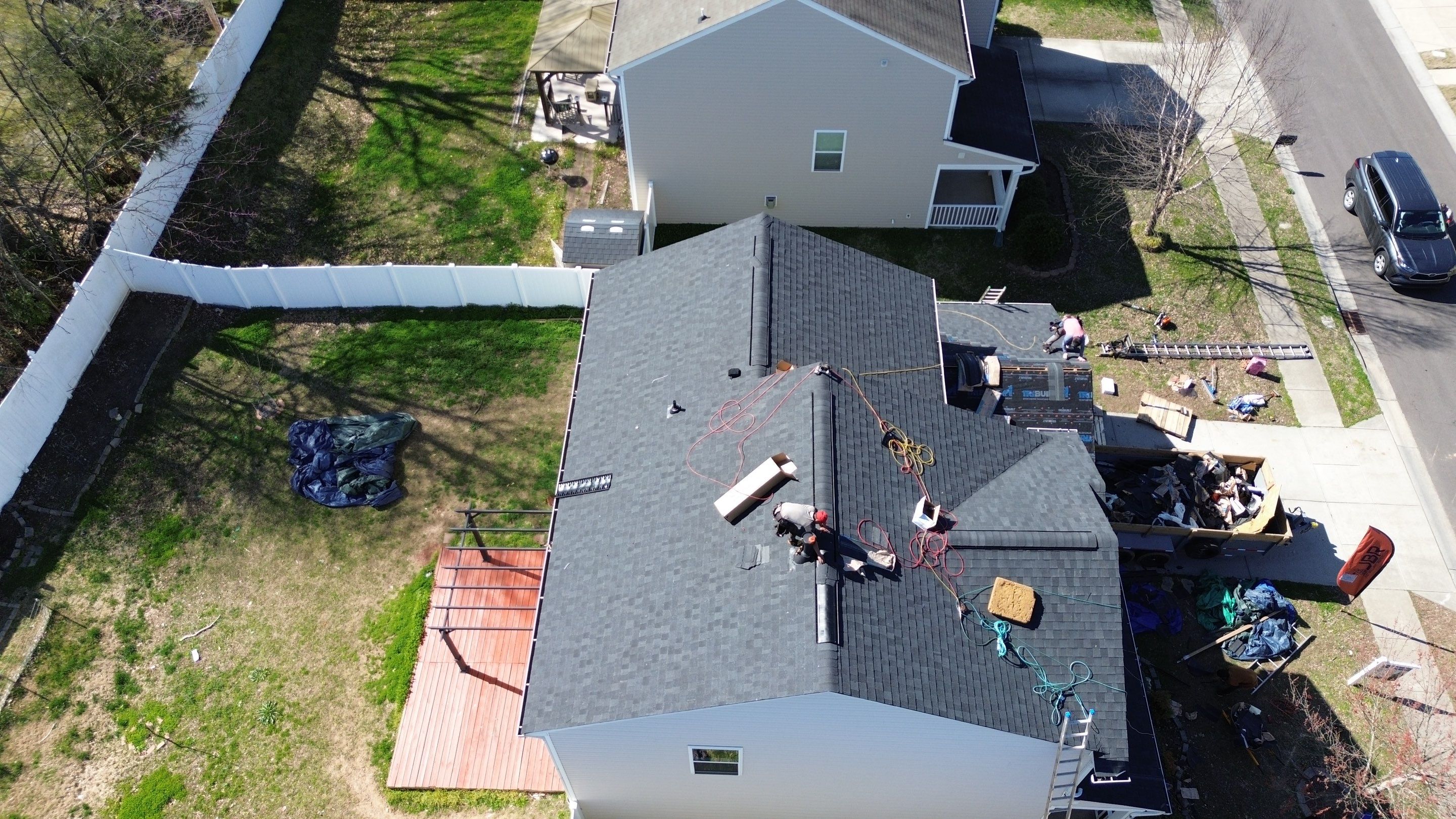 Roof replacement by hail damage by Just Brilliant Restoration JBR