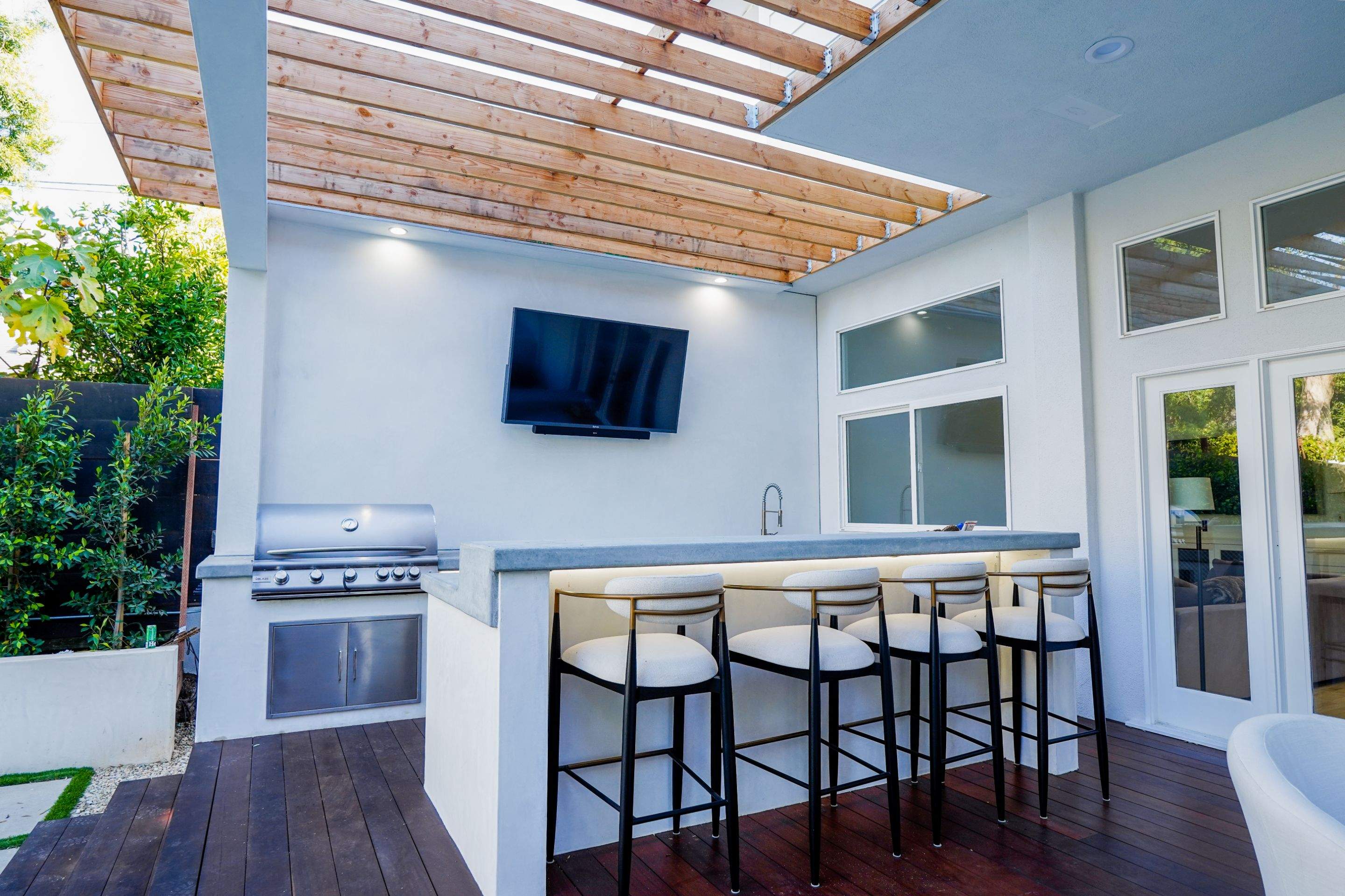 Northfield Complete Backyard & Trellis by Lax Home Inc 