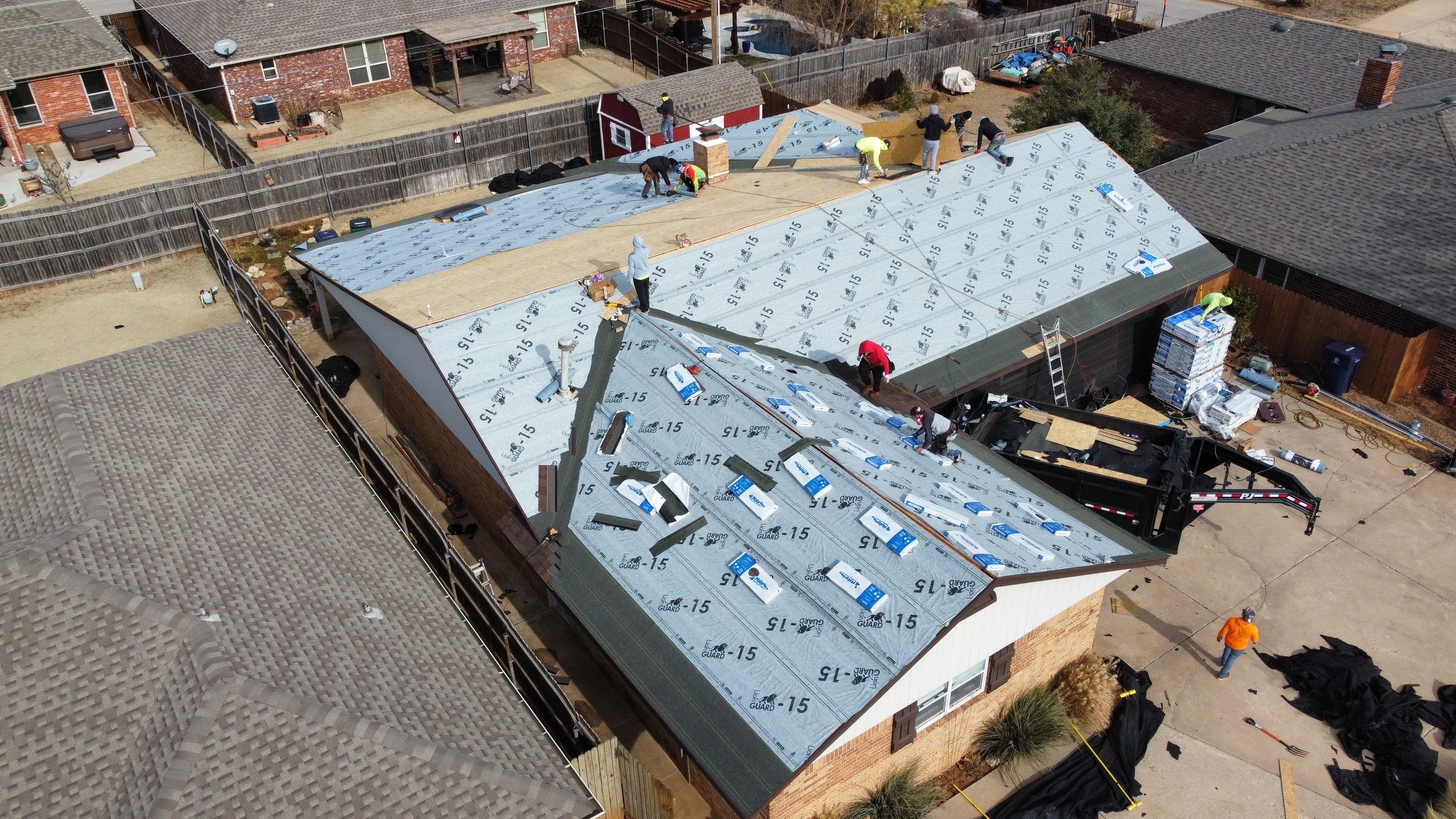 Malarkey Class 3 Antique brown install by Icon Roofing And Construction 