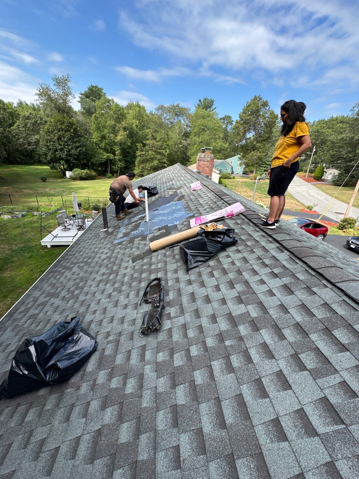 Roof Repair with Shingle Replacement – Chelmsford, MA by Mighty Dog Roofing of Greater Middlesex County