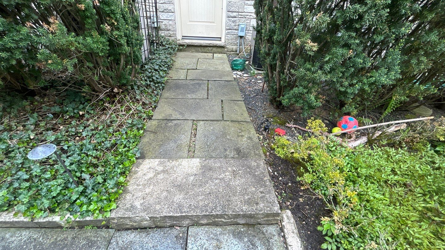 Winnetka, IL bluestone patio cleaning by Northern Power Washing LLC.