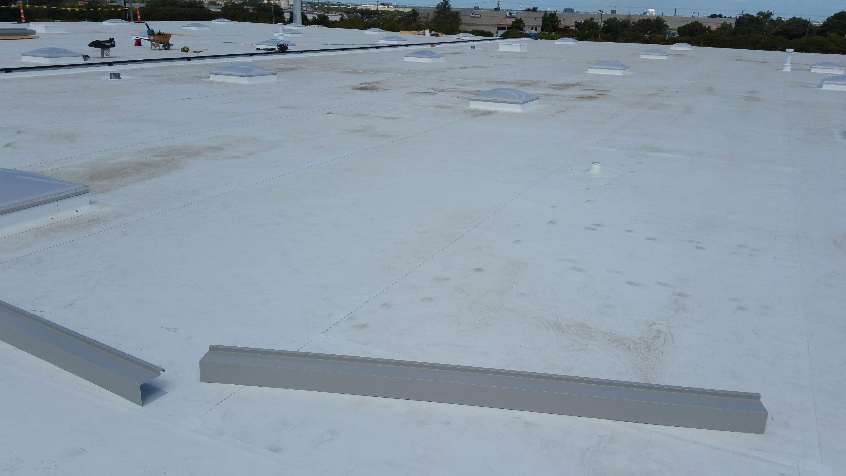 Massive Storm Damage Project - Factory in Arlington by First United Roofing & Construction