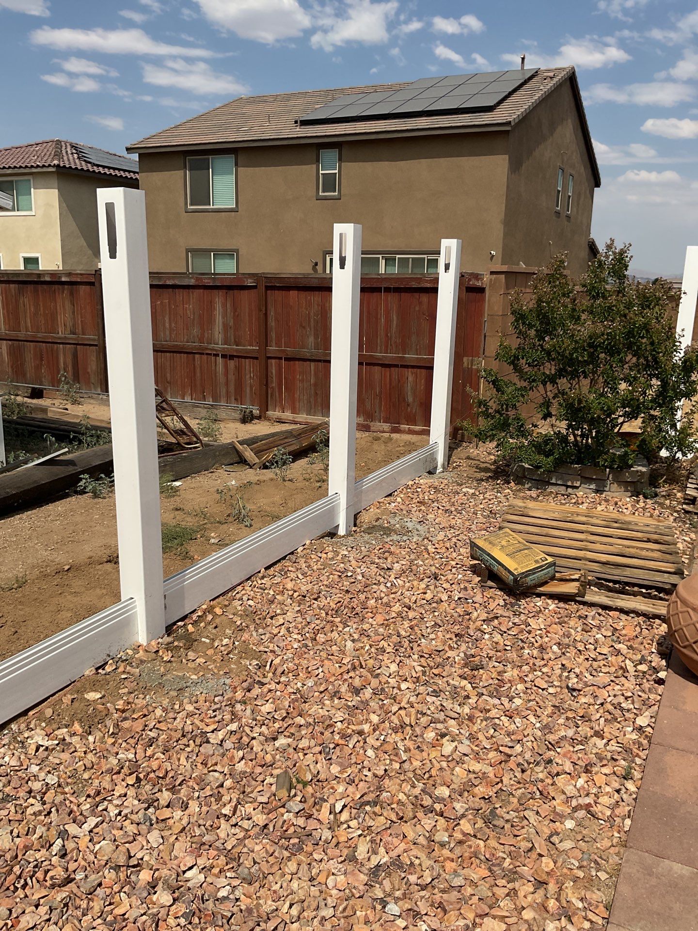 Fence Installation using Vinyl by Fence Guys Inc.