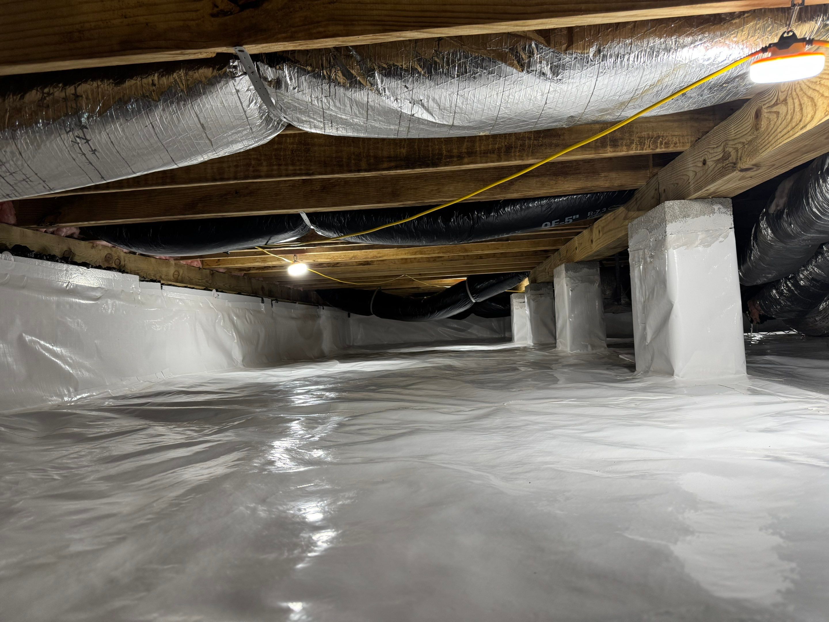 Project in Ivor by Patriot Crawl Space Repairs