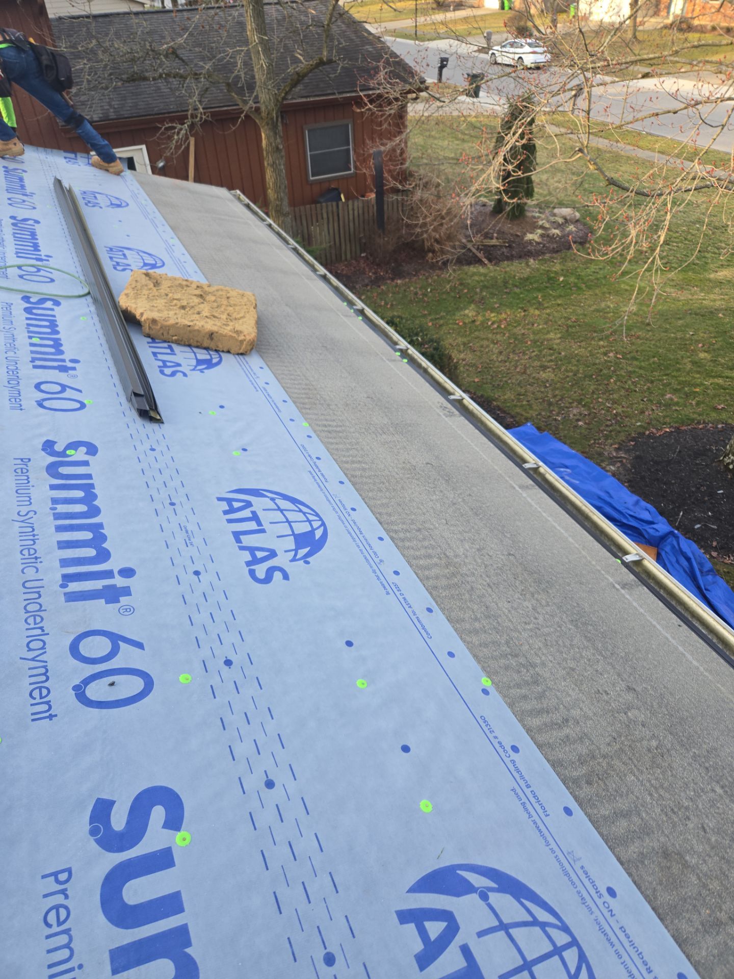 Atlas Pinnacle, Color, Coastal Granite, Drip Edge, Color, Black by Eagle Eye Roofing