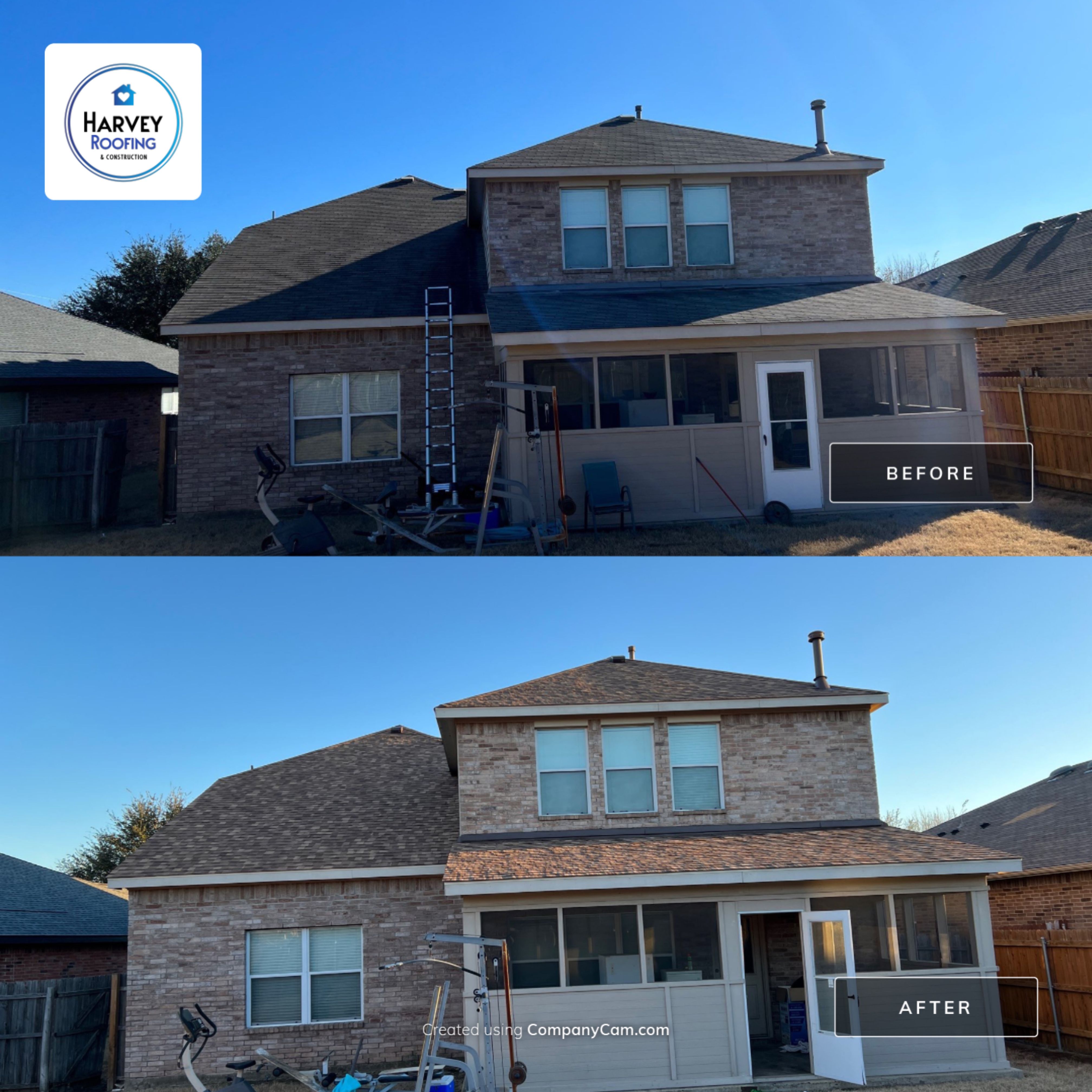 Residential Roofing Installation using ATLAS Pinnacle Pristine Shingles by Harvey Roofing & Construction