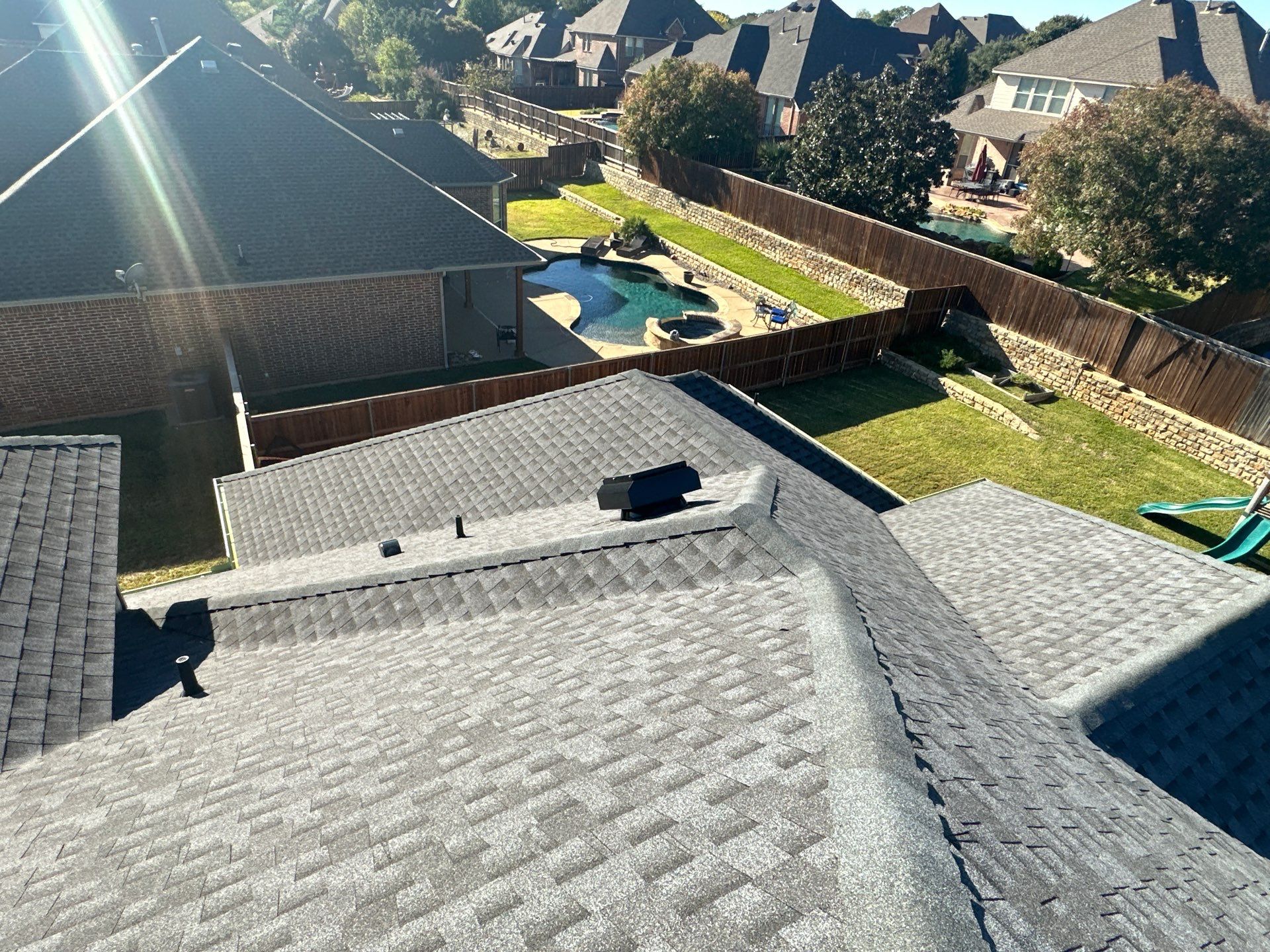 Full Roof Replacement in Mansfield Texas - GAF MasterElite Golden Pledge 25 year Warranty by First United Roofing & Construction