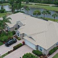 24ga 1.5" Mechanical Seam Sierra Tan by Total Roofing System The Metal Roof Experts