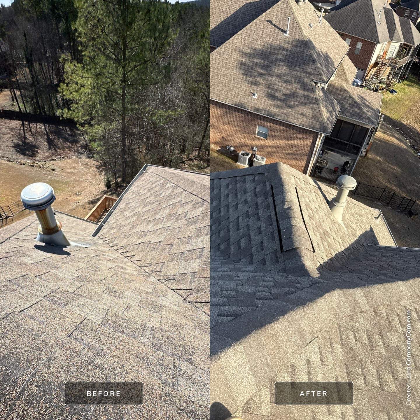 Roof Replacement in Alabaster (Weathered Wood) by The Roofing Dudes