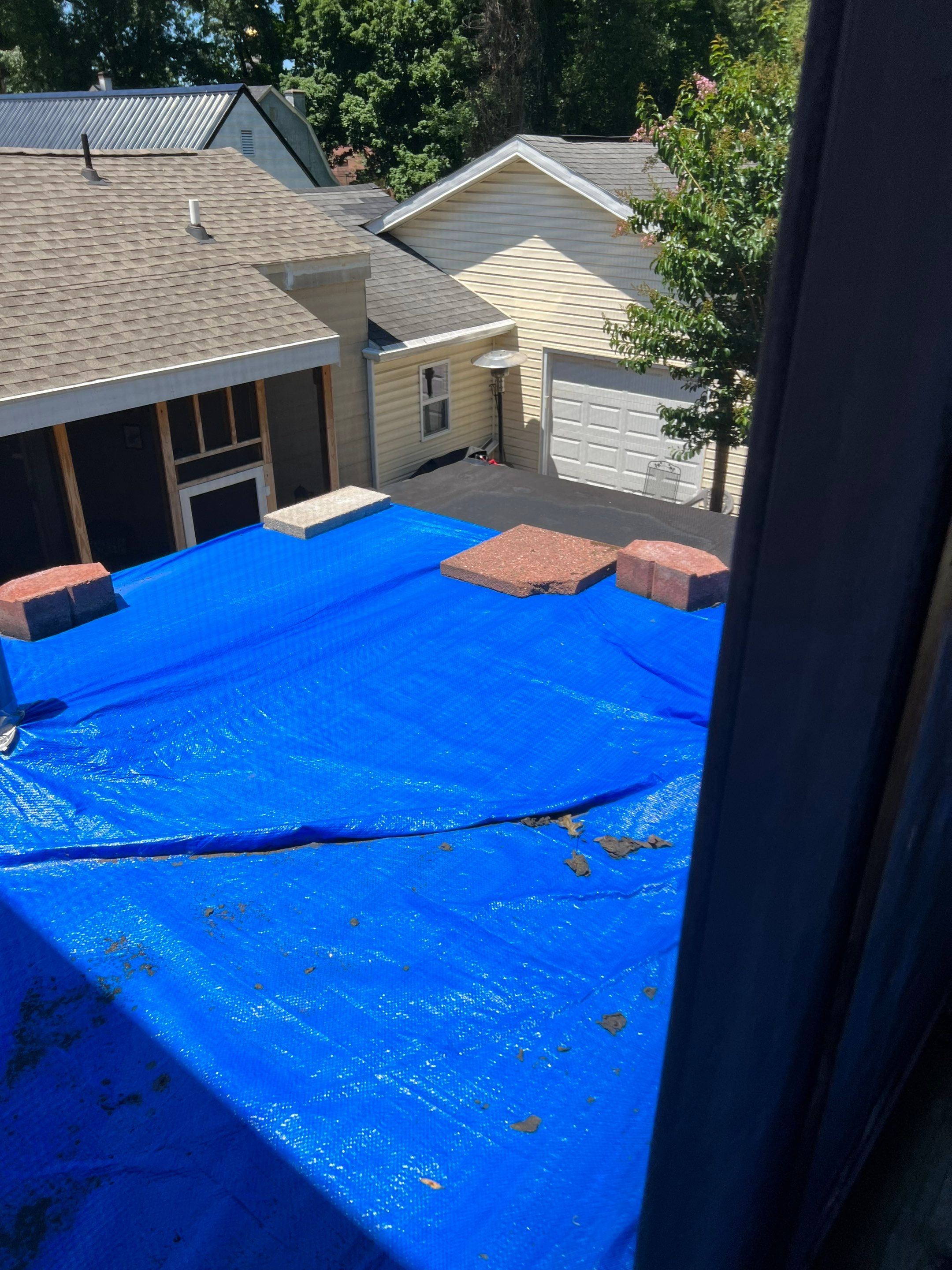 Rubber Roof and Gutter on Addition  by Secure Construction Company Inc