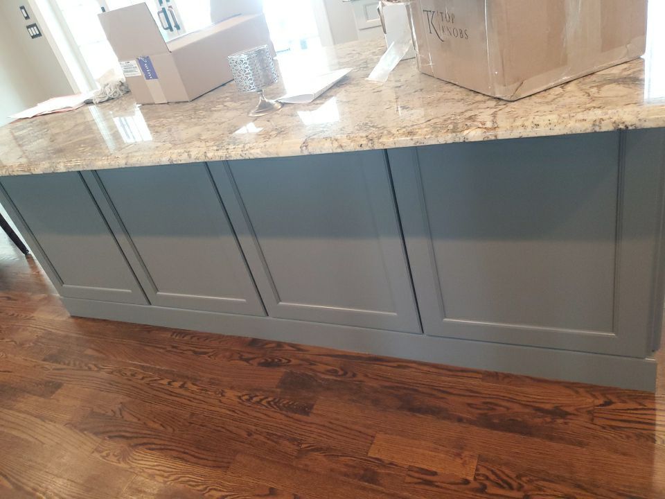 Kitchen Cabinets Refinished in Kendall Charcoal HC-166  by Spectrum Painting, LLC